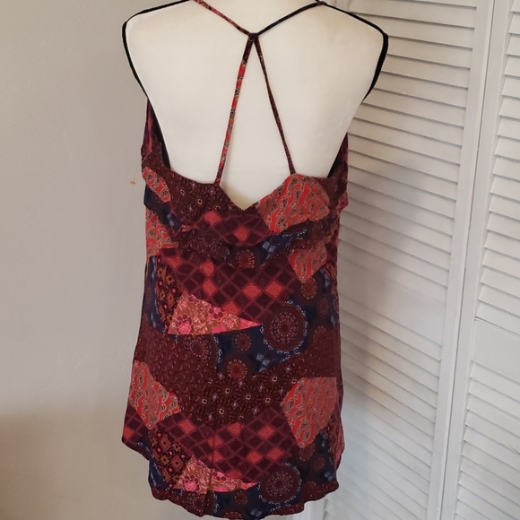 RED Flowy Ruffled Sundress by Forever 21, Large - Picture 5 of 8